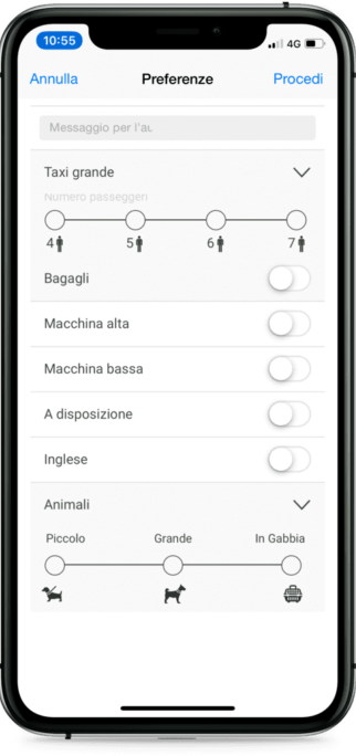 app taxi per iphone e android - torino, milano, roma